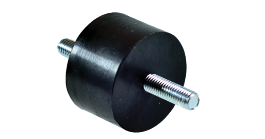 KAUÇUK TAKOZ ÇİFT TARAF CİVATALI D:40xH:25 M8x25