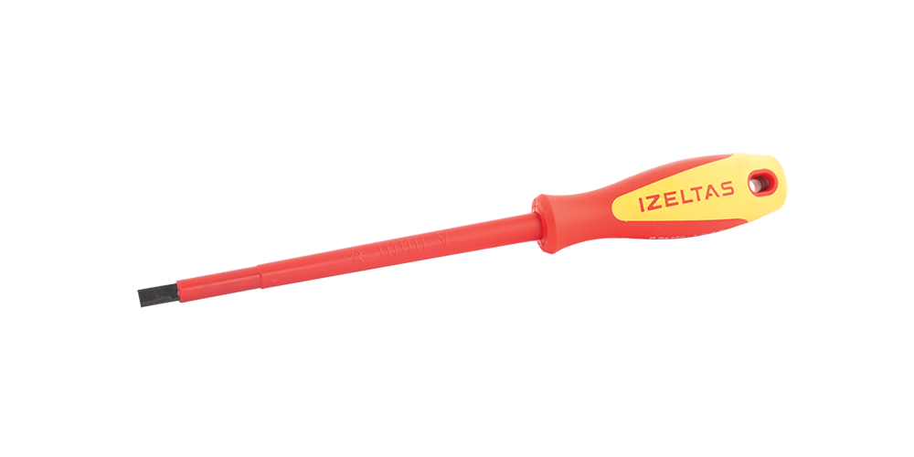 İZELTAŞ 1000V İZOLELİ ELEKTRİKÇİ DÜZ UÇLU TORNAVİDA 5.5x125 MM