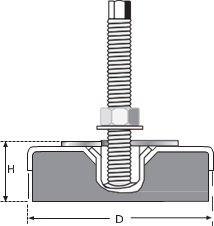MAKİNA AYAĞI D:120 M16x1.50
