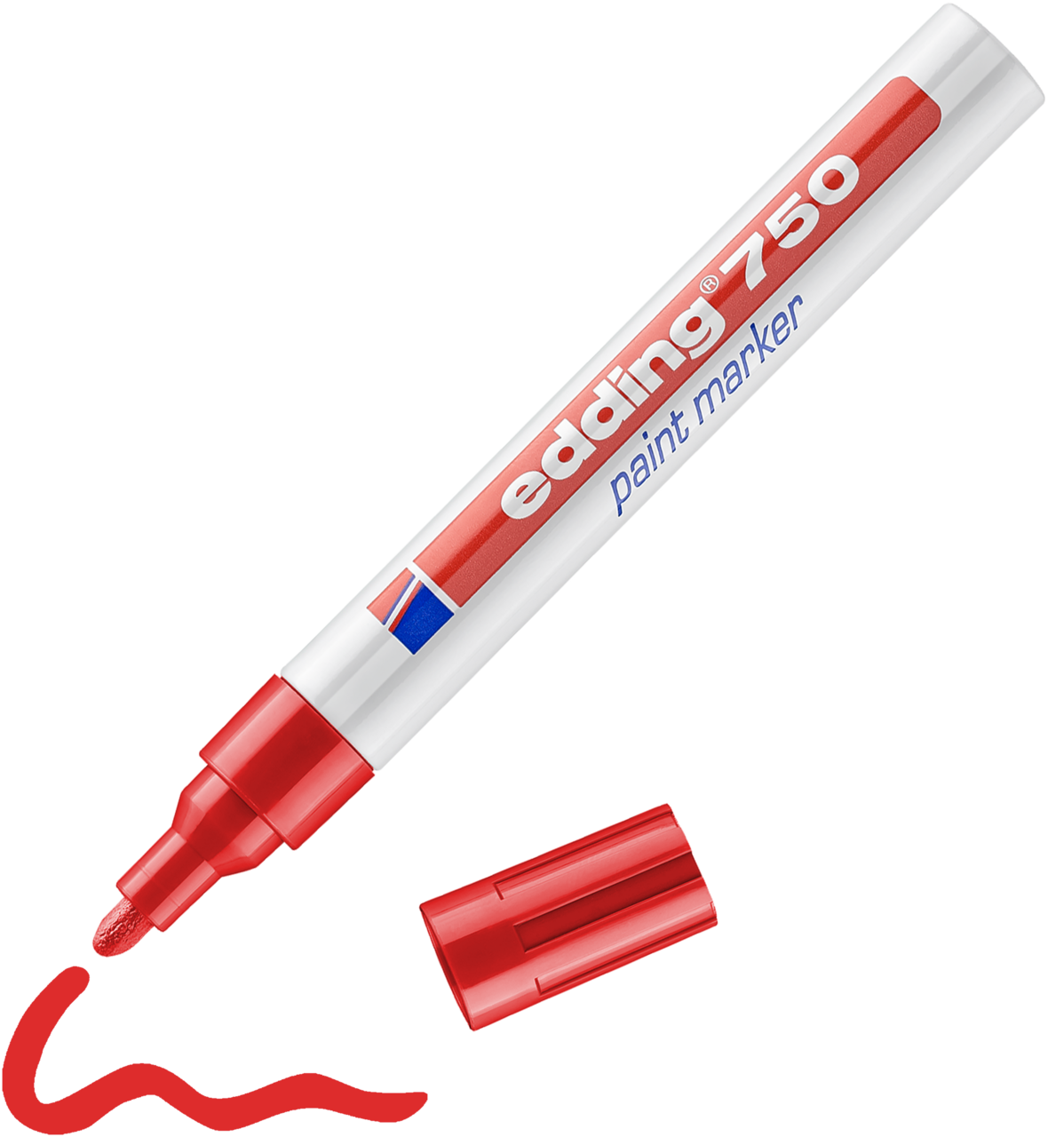 EDDİNG 750 TAM ÖRTÜCÜ BOYA KALEMİ KIRMIZI