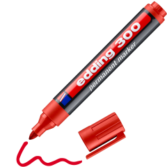 EDDİNG 300 KOLİ KALEMİ KIRMIZI