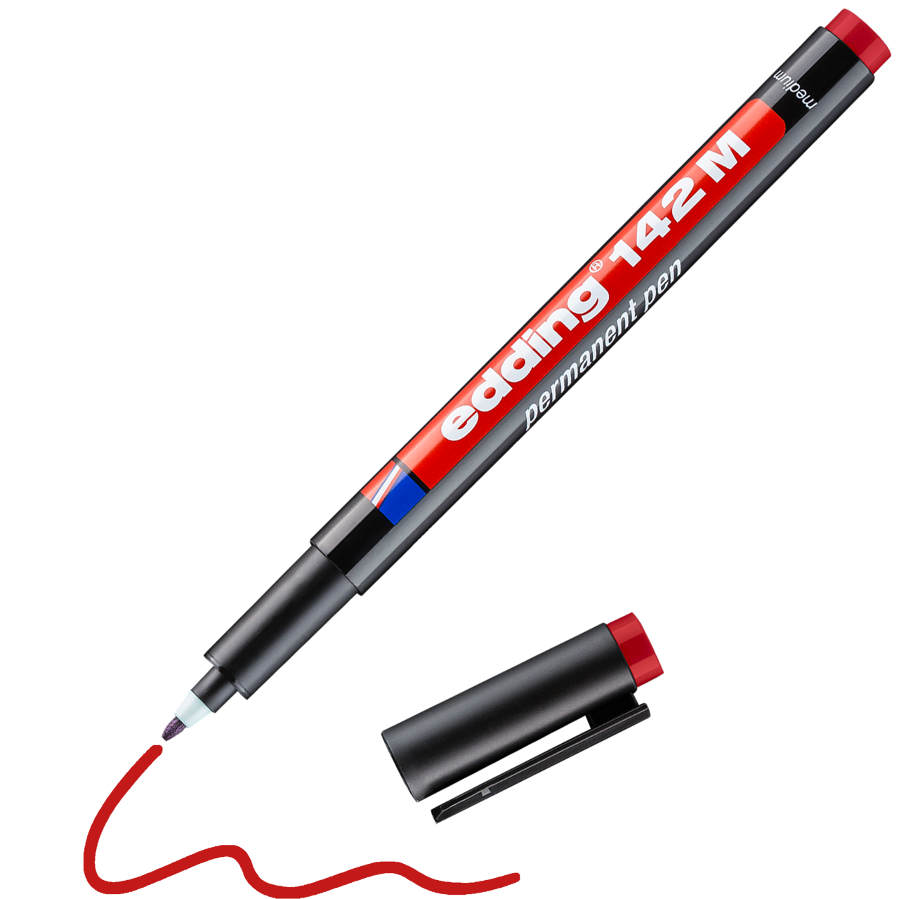 EDDİNG 142 M PERMANENT KALEM KIRMIZI