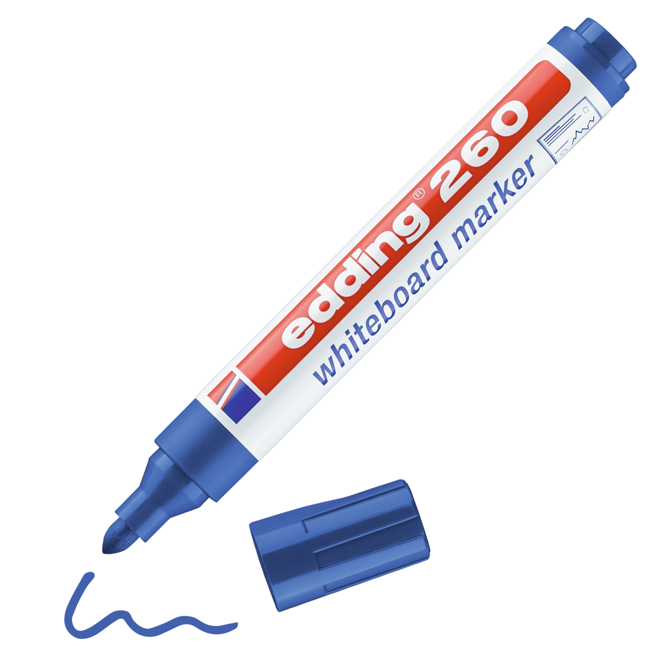 EDDİNG 260 YAZI TAHTASI KALEMİ MAVİ