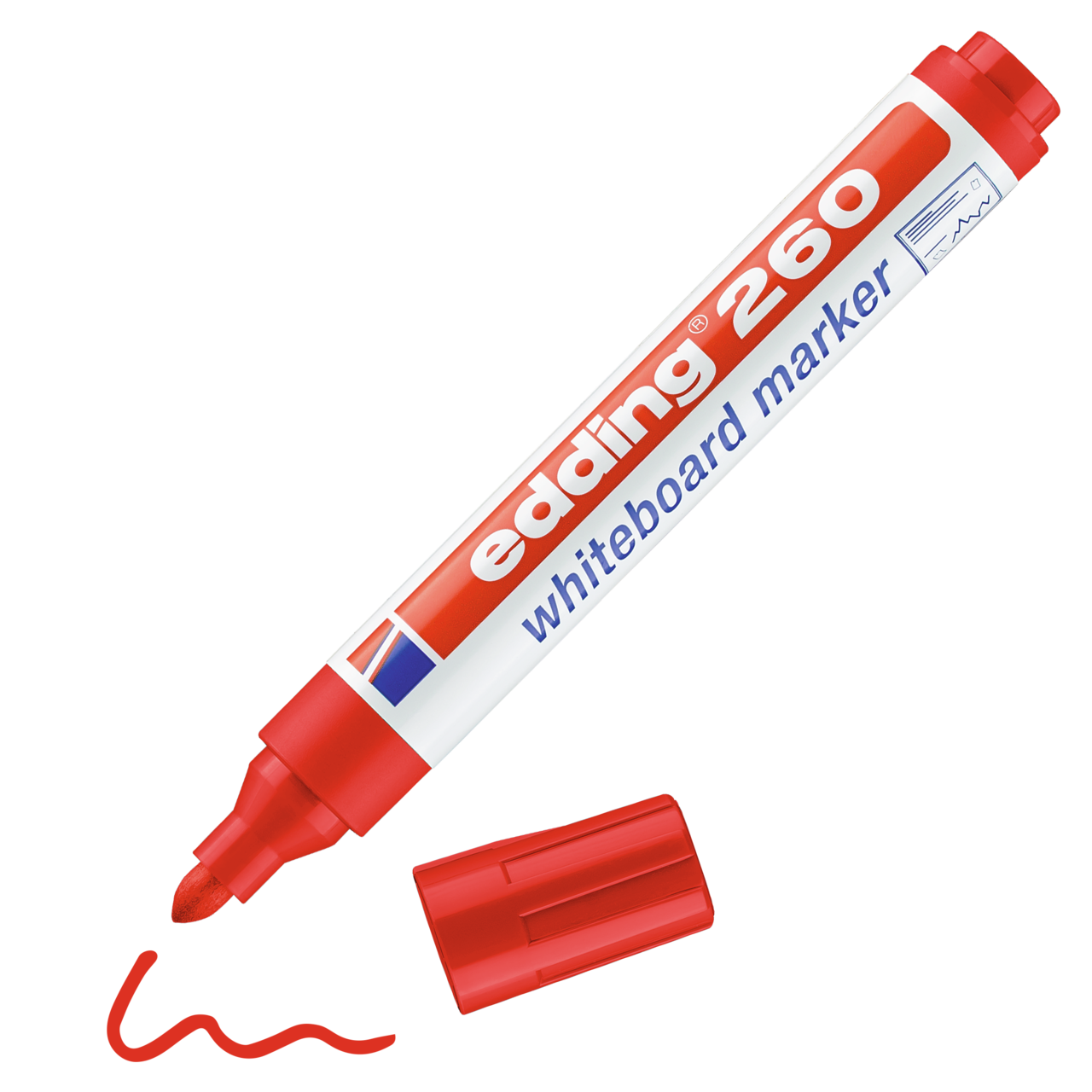 EDDİNG 260 YAZI TAHTASI KALEMİ KIRMIZI