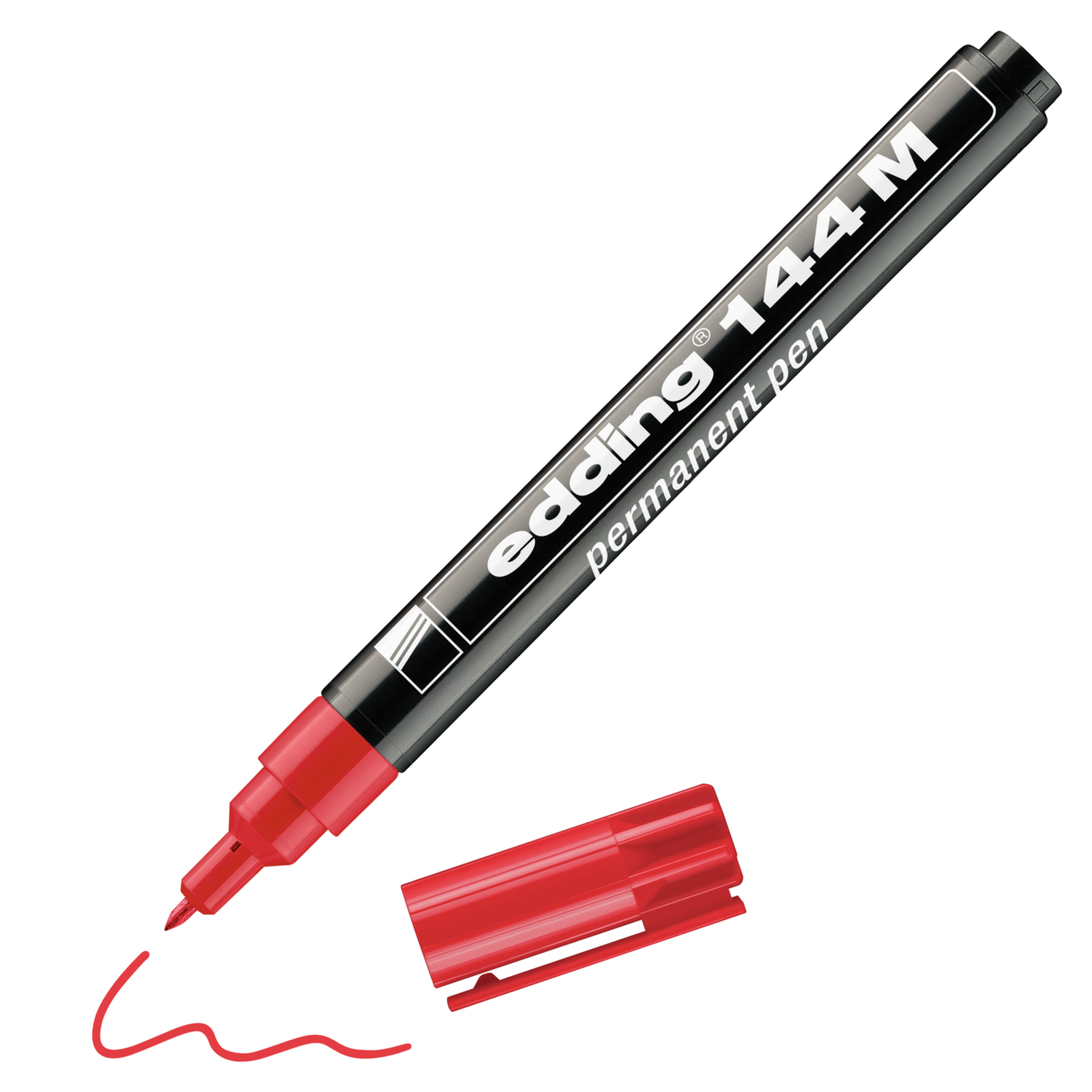 EDDİNG 144 M ÇOK AMAÇLI ASETAT KALEMİ KIRMIZI