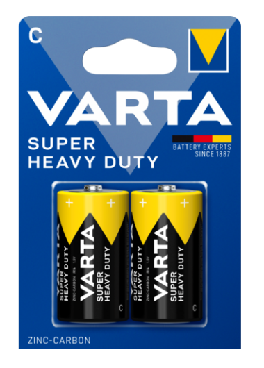 VARTA SUPER HEAVY DUTY C ORTA PİL (PK 2 Lİ)