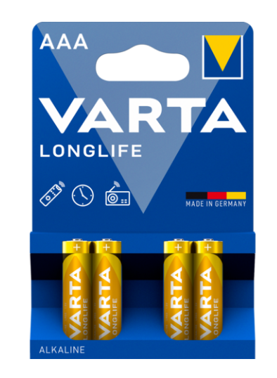 VARTA LONGLİFE AAA İNCE PİL (PK 4 LÜ)