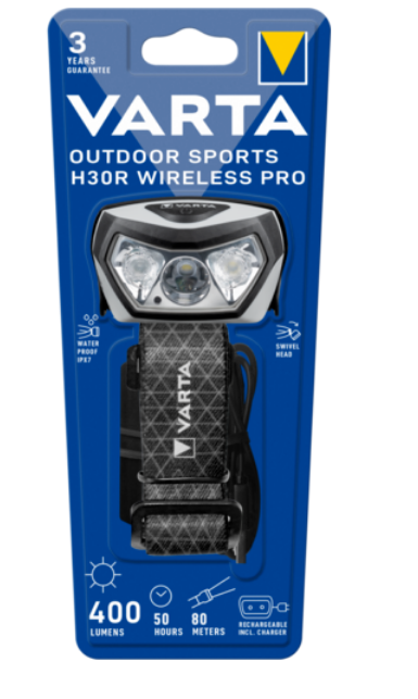 VARTA OUTDOOR SPORTS H30R PRO WİRELESS KAFA FENERİ SARJLI