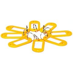 PLASTİK ANAHTARLIK ETİKETLİ SARI 100 LÜ