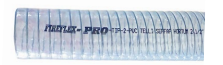 GIDAYA UYGUN PVC TELLİ ŞEFFAF HORTUM 1/2'' (İÇ ÇAP: 12 MM)