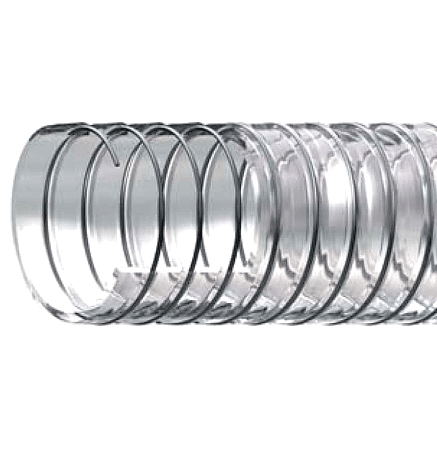 BOSPHORUS FOOD GIDAYA UYGUN TELLİ ŞEFFAF HORTUM 1-1/2'' (İÇ ÇAP: 38 MM)