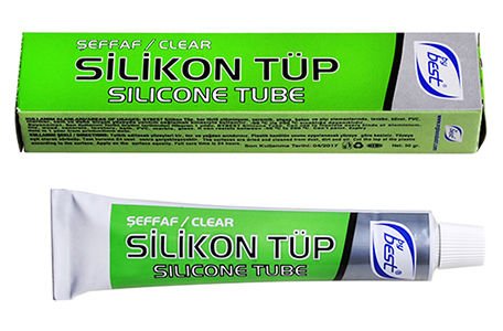 SİLİKON TÜP ŞEFFAF 50 GR