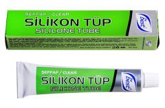 SİLİKON TÜP ŞEFFAF 50 GR
