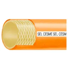 ÇEŞME BAHÇE TURUNCU ÖRGÜLÜ HORTUM 1/2'' (İÇ ÇAP: 13 MM)