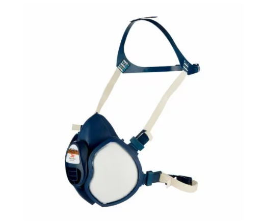 3M 4251 BAKIM GEREKTİRMEYEN YENİDEN KULLANILABİLİR YARIM YÜZ MASKESİ