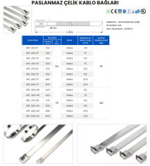 KABLO BAĞI PASLANMAZ 4.6x200 MM