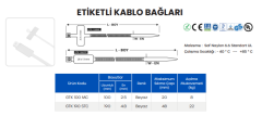 KABLO BAĞI ETİKETLİ 2.5x100 MM