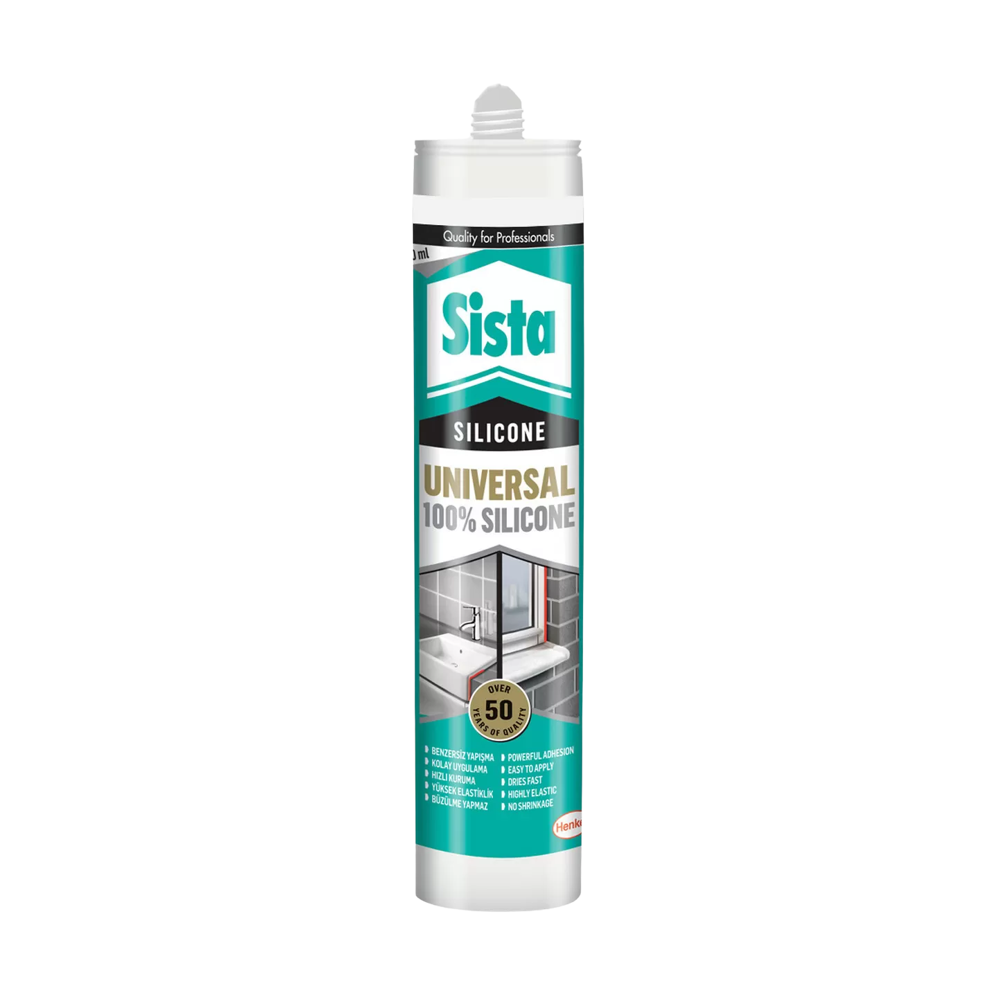 SİSTA UNİVERSAL %100 SİLİKON ŞEFFAF 280 ML
