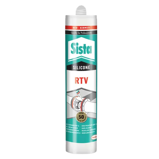 SİSTA RTV SİLİKON KIRMIZI 310 ML
