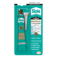 SİSTA UNİVERSAL %100 SİLİKON ŞEFFAF 50 G BLİSTER