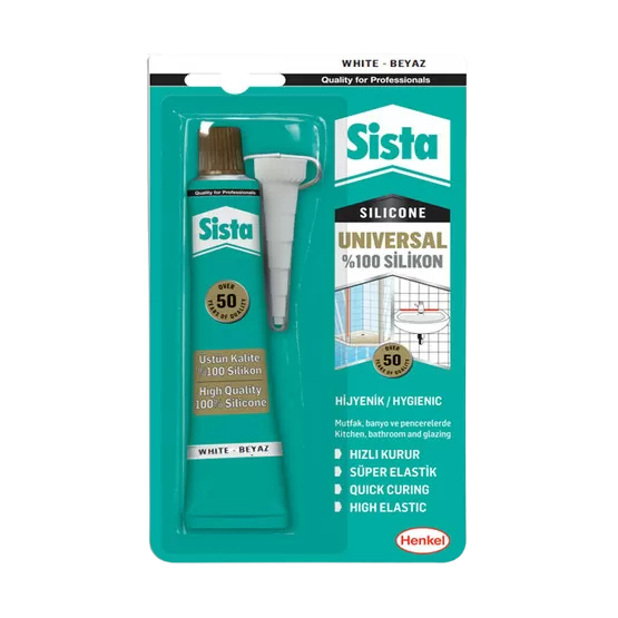 SİSTA UNİVERSAL %100 SİLİKON BEYAZ 50 G BLİSTER