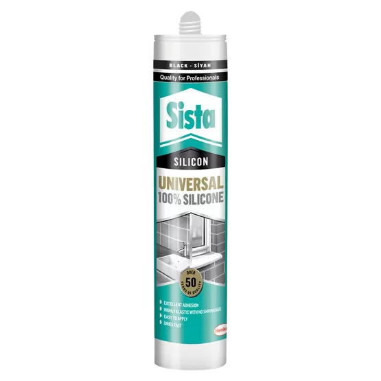 SİSTA UNİVERSAL %100 SİLİKON SİYAH 310 ML