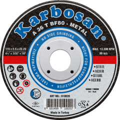 METAL KESME TAŞI 115x3x22