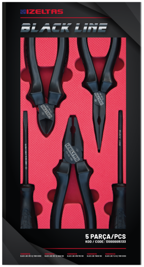 İZELTAŞ BLACK LİNE SET 5 PRÇ