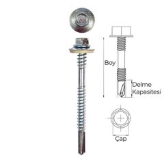 5.5x75 TRAPEZ PANEL VİDA 12 DK (8 ANAHTAR )