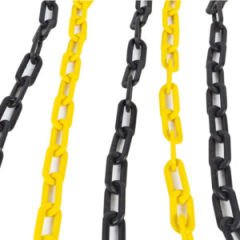 PLASTİK ZİNCİR SARI-SİYAH 8 MM