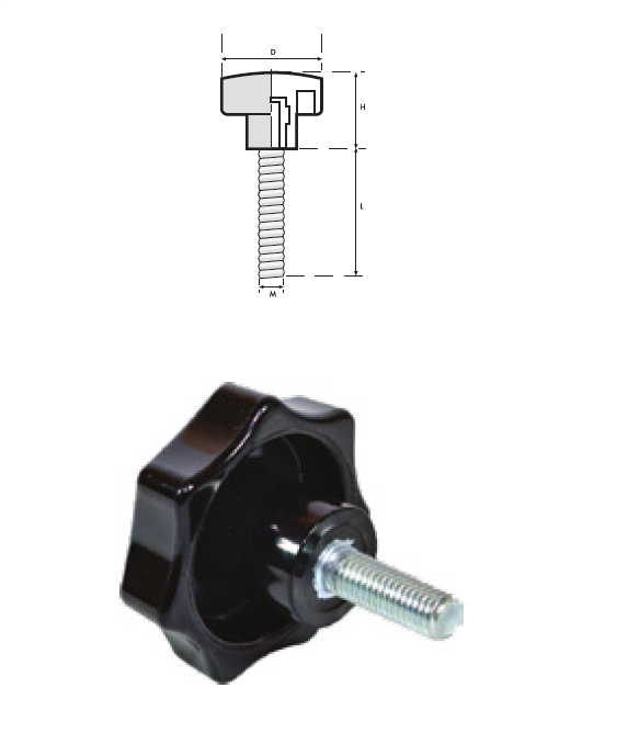 YILDIZ KELEBEK CİVATALI Q30 M8x50